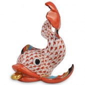 HEREND HUNGARY KOI FISH PORCEL