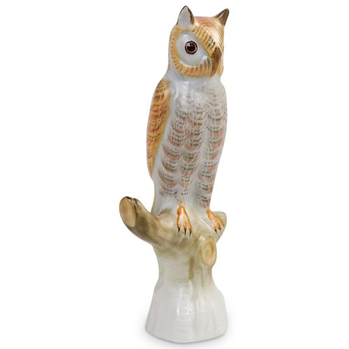 HEREND HUNGARY OWL PORCELAIN
