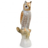 HEREND HUNGARY OWL PORCELAIN F