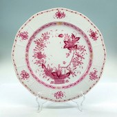 HEREND INDIAN BASKET RASPBERRY
