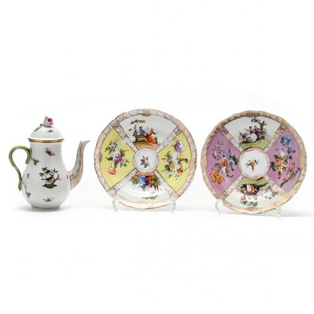 HEREND INDIVIDUAL COFFEE POT AND