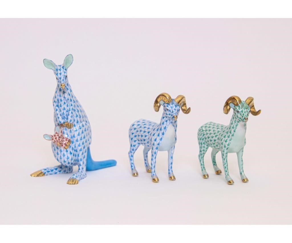 Herend kangaroo (5.5"h)  together