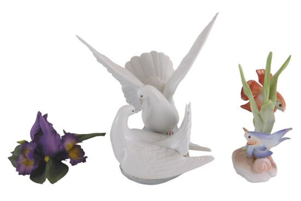 HEREND, LLADRO, ETC., THREE