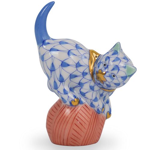 HEREND MINIATURE "CAT & BALL"