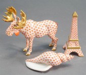 HEREND MOOSE, SEASHELL AND EIF