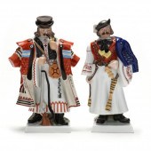 HEREND NATURAL LARGE FIGURINES
