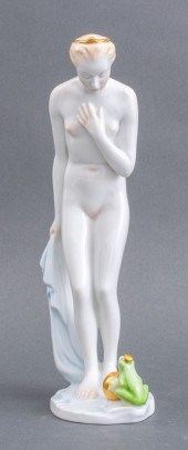HEREND NUDE FROG PRINCESS PORC