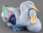 HEREND PAINTED PORCELAIN DUCKS