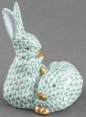 HEREND PAINTED PORCELAIN FIGUR