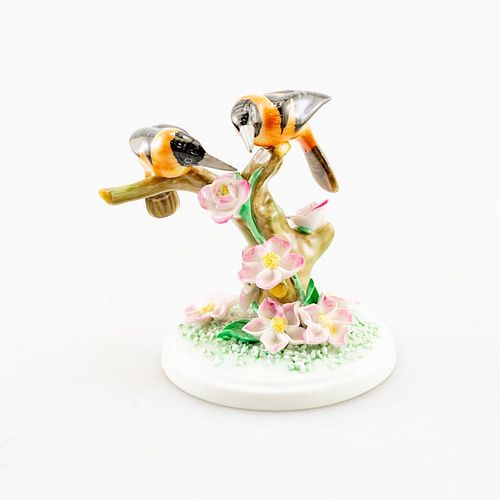 HEREND PAIR OF BLACKBIRDS-HEREND