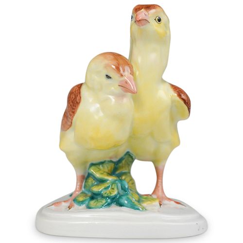 HEREND PORCELAIN BABY CHICKEN