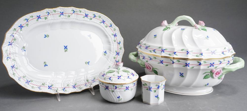 HEREND PORCELAIN 'CORN FLOWER