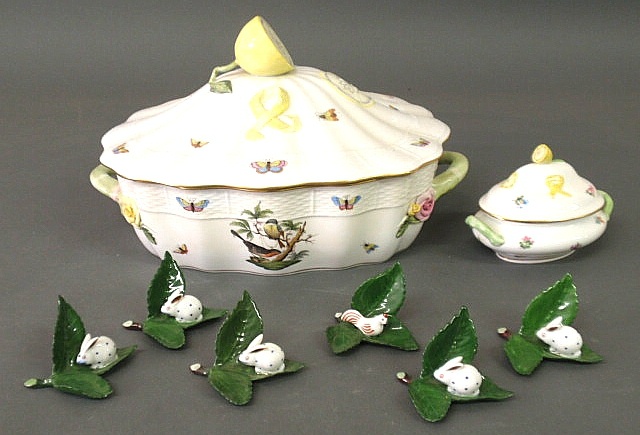 Herend porcelain covered dish