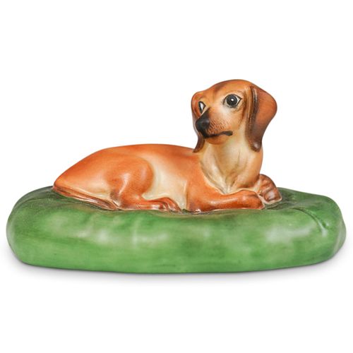 HEREND PORCELAIN DACHSHUND