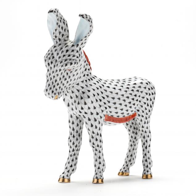 HEREND PORCELAIN DONKEY #15275