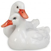 HEREND PORCELAIN "DOUBLE DUCKS