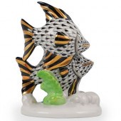 HEREND PORCELAIN DOUBLE FISH P