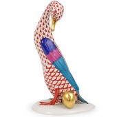 HEREND PORCELAIN DUCK WITH GOL