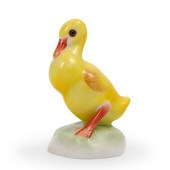HEREND PORCELAIN DUCKLING FIGU