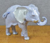 HEREND PORCELAIN ELEPHANT. A h