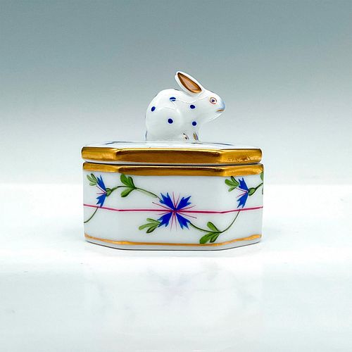HEREND PORCELAIN FANCY BOX,