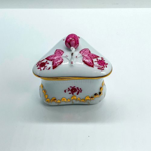 HEREND PORCELAIN FANCY BOX,