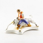 HEREND PORCELAIN FIGURAL GROUP