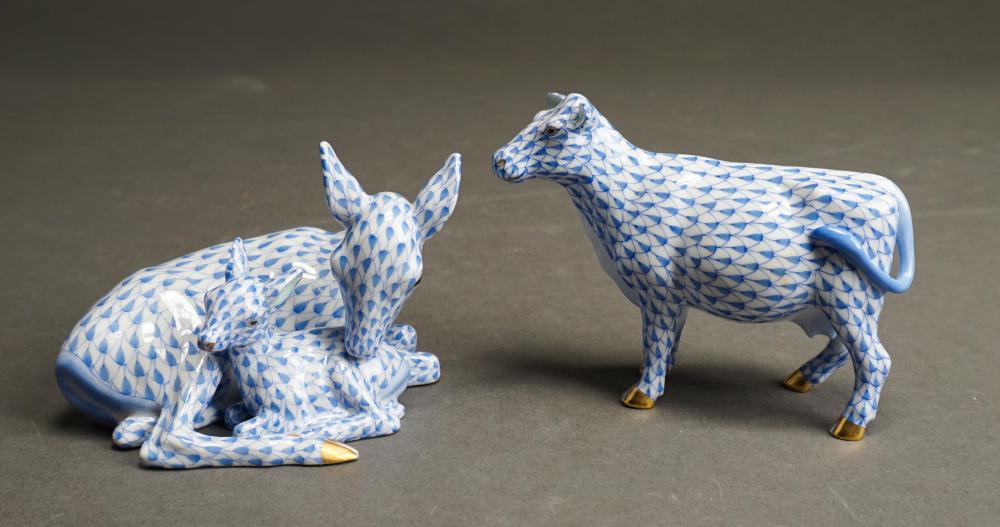HEREND PORCELAIN FIGURAL GROUP OF A