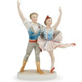 HEREND PORCELAIN FIGURAL GROUP