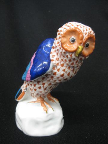 Herend Porcelain Figurine of an Owl