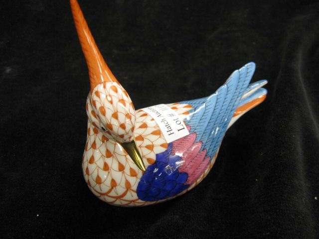 Herend Porcelain ''Fishnet'' Bird