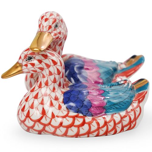 HEREND PORCELAIN FISHNET DOUBLE