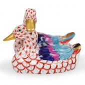 HEREND PORCELAIN FISHNET DOUBL