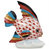 HEREND PORCELAIN FISHNET FISH