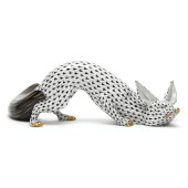 HEREND PORCELAIN FISHNET FOX<b