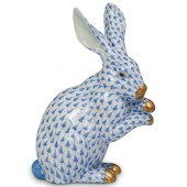 HEREND PORCELAIN FISHNET RABBI