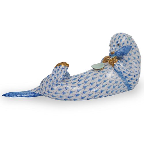 HEREND PORCELAIN FISHNET SEA