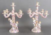 HEREND PORCELAIN FIVE LIGHT CA
