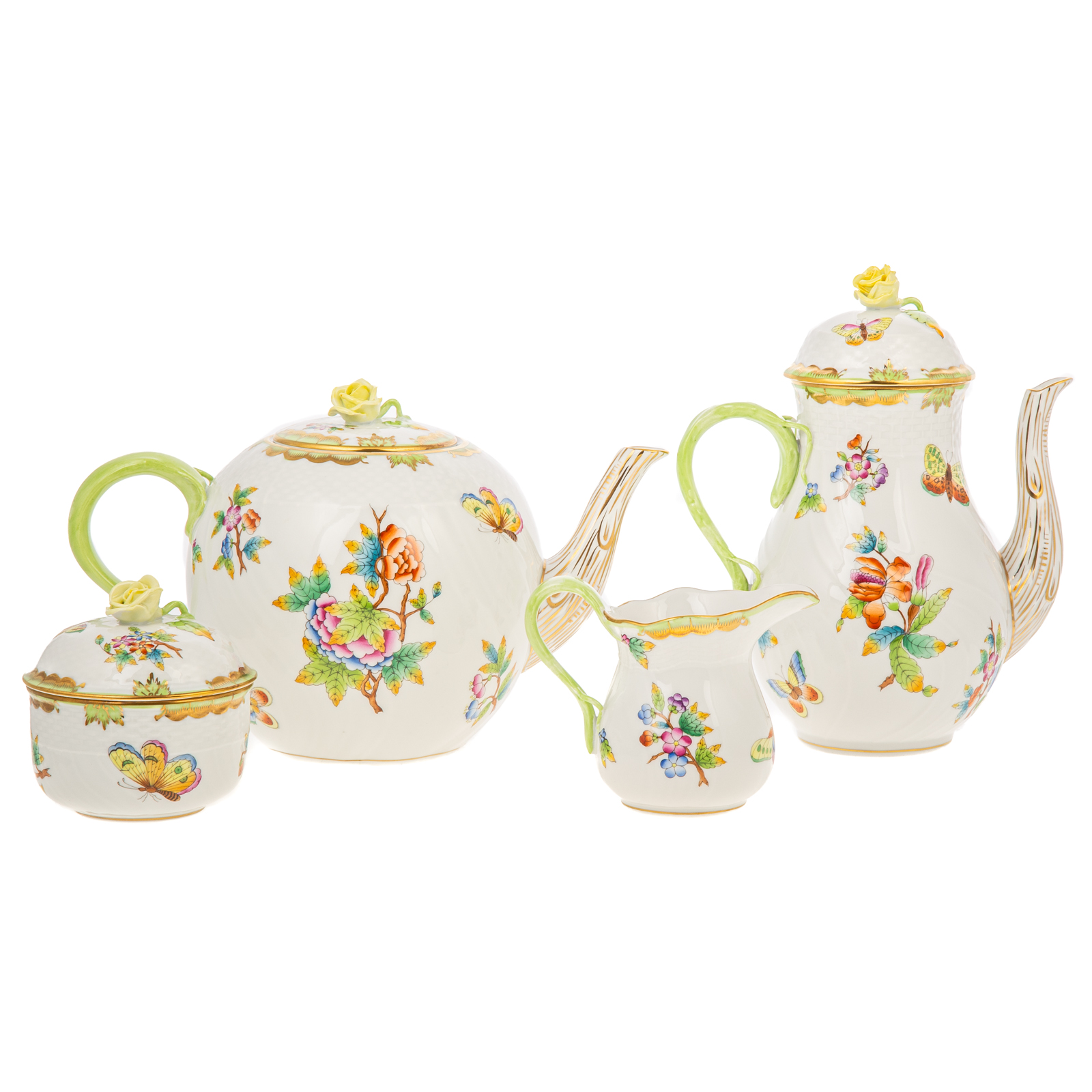 HEREND PORCELAIN FOUR PIECE