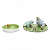 HEREND PORCELAIN FROGS AND LIL