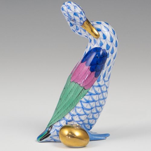 HEREND PORCELAIN GOOSE