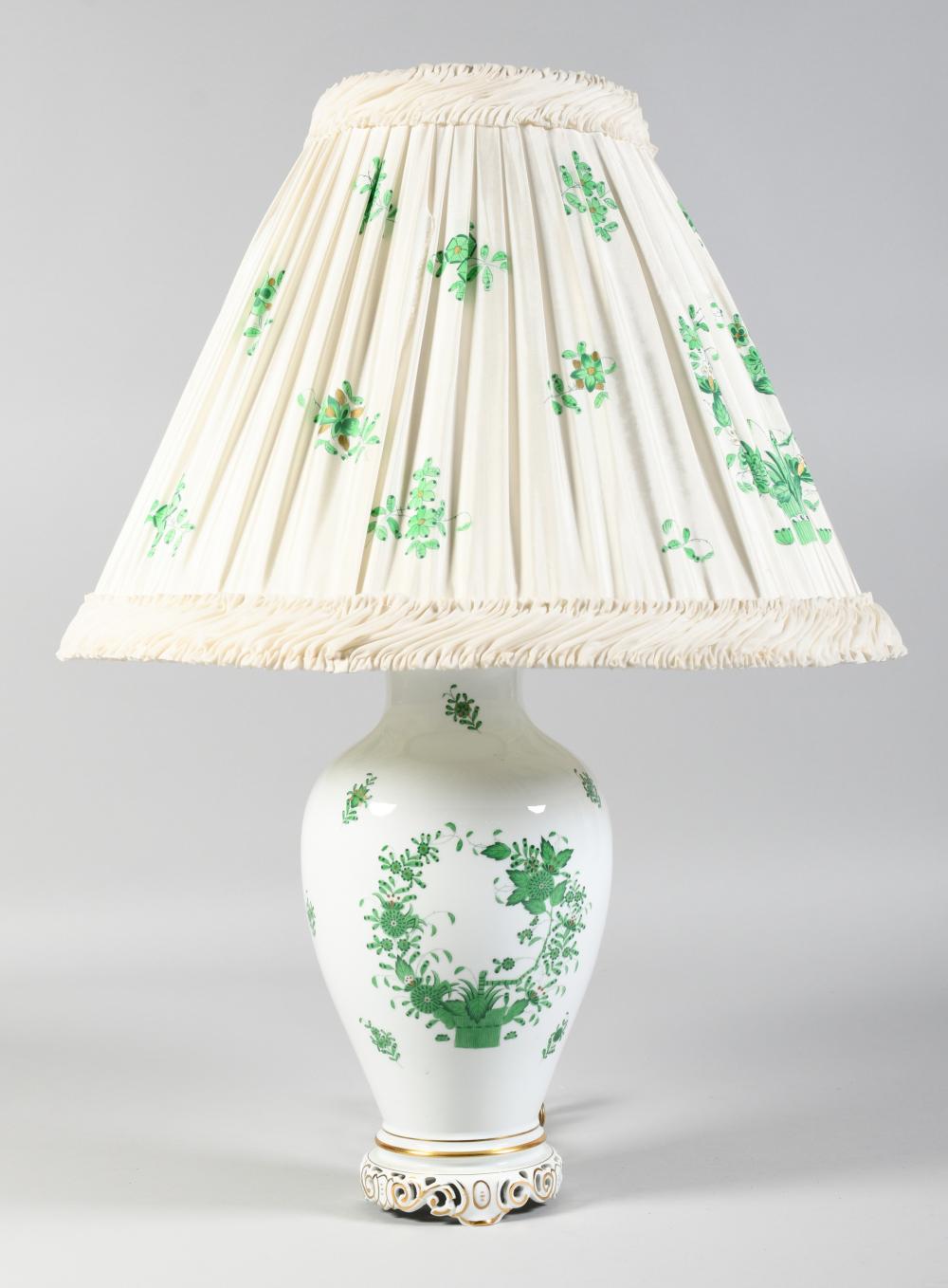 HEREND PORCELAIN 'GREEN BOUQUET'