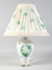 HEREND PORCELAIN 'GREEN BOUQUE