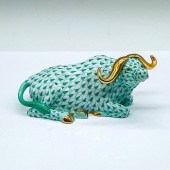 HEREND PORCELAIN GREEN FIGURIN