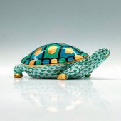 HEREND PORCELAIN GREEN FIGURIN