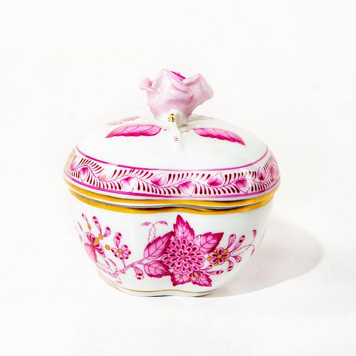 HEREND PORCELAIN HEART SHAPED