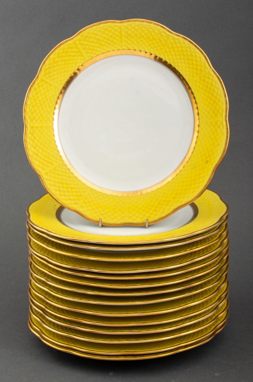 HEREND PORCELAIN "HUBAY YELLOW"