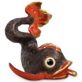 HEREND PORCELAIN KOI FISH FIGU