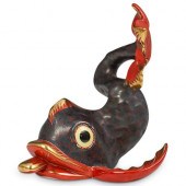 HEREND PORCELAIN KOI FISHDESCR