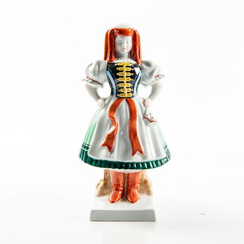 HEREND PORCELAIN LARGE FIGURE
